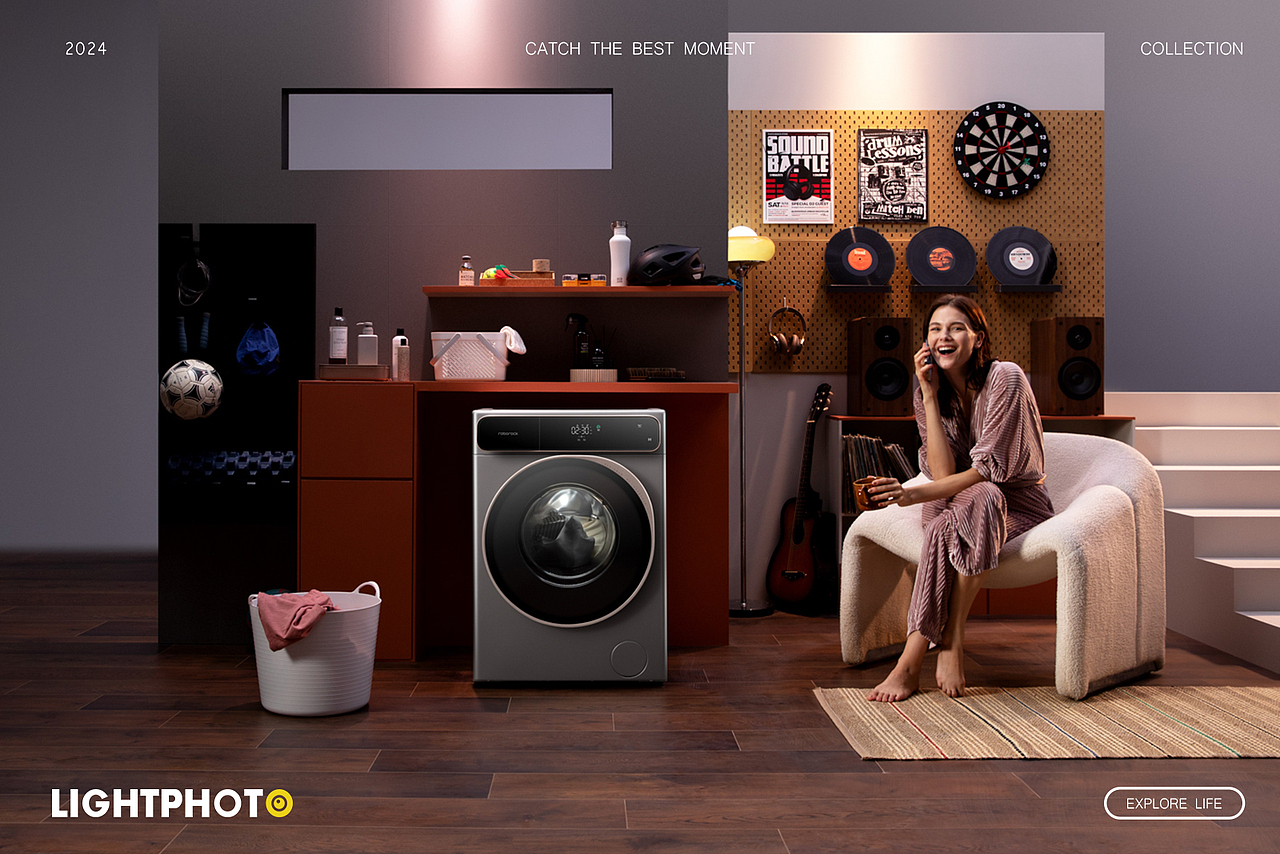 洗衣机平面拍摄案例（下）| Roborock石头科技（图ZMzgyMDY5MDUy） - 产品摄影 - 站酷设计师LIGHTPHOTO原创素材 - 站酷ZCOOL