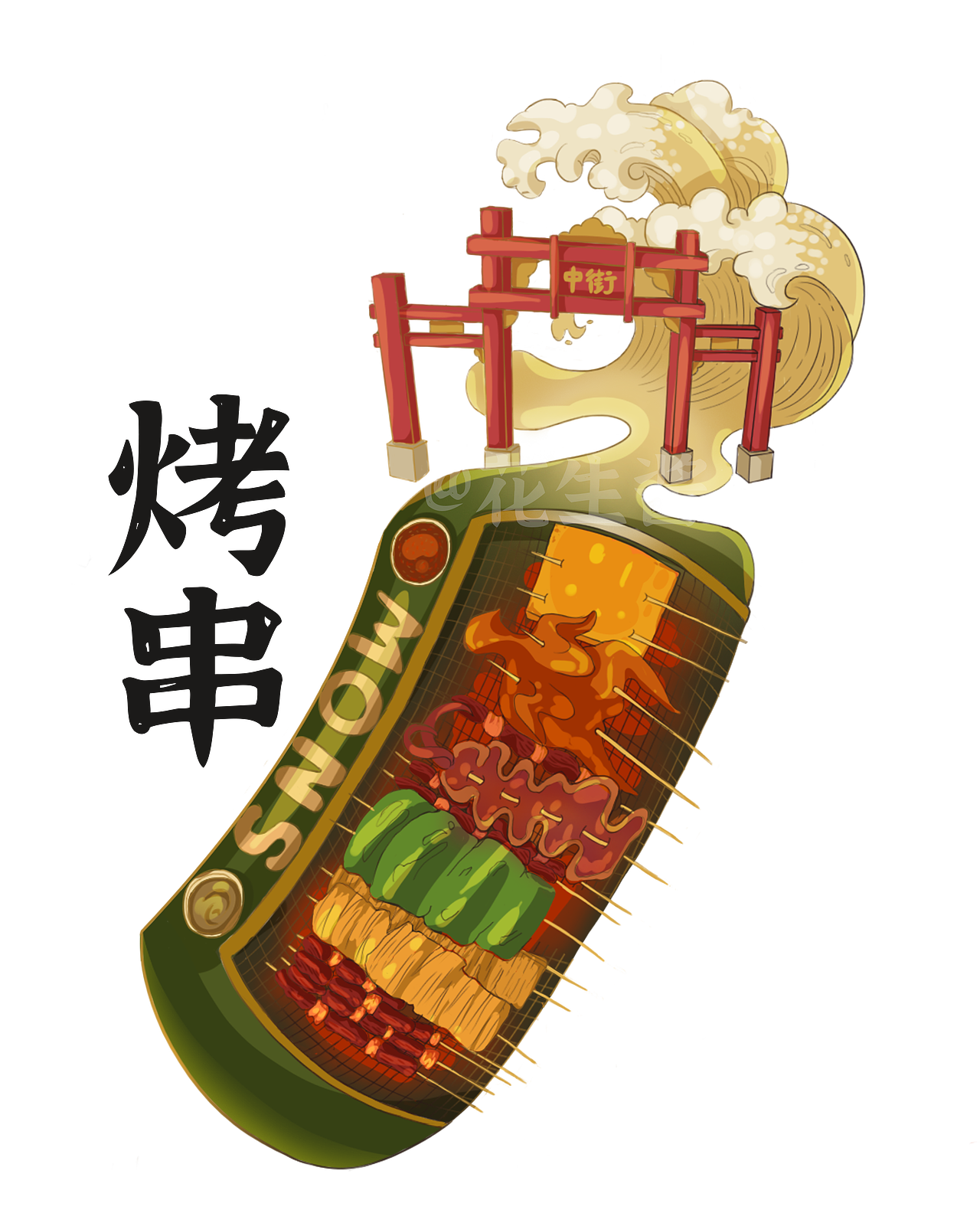 关于沈阳的吃喝玩乐（图ZMzgyMDczMzg0） - 商业插画 - 站酷设计师花生酱H原创素材 - 站酷ZCOOL