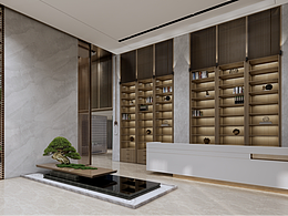 新中式營銷中心售樓部設(shè)計(jì)效果圖