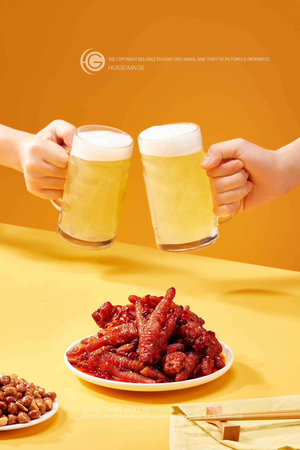 麻辣小镇&灰格影像虎皮鸡爪牛肉肥肠食品拍摄