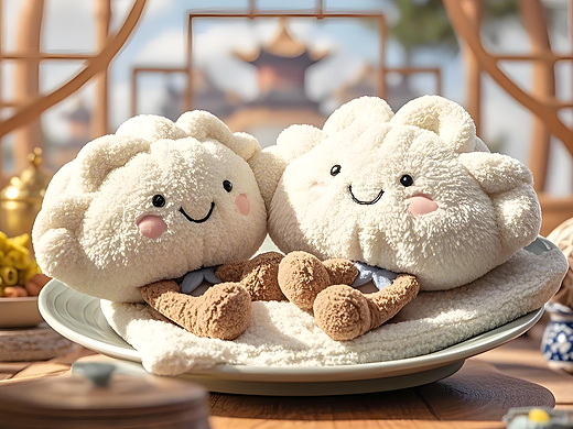 毛绒饺子陪你过冬至，整个冬天都是暖暖的！