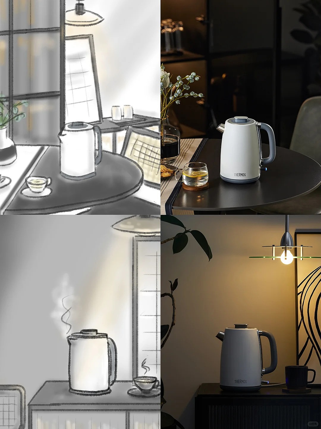 #膳魔师电热水壶摄影美术方案策划（图ZMzgyMDgyMTcy） - 产品摄影 - 站酷设计师培培培的培原创素材 - 站酷ZCOOL