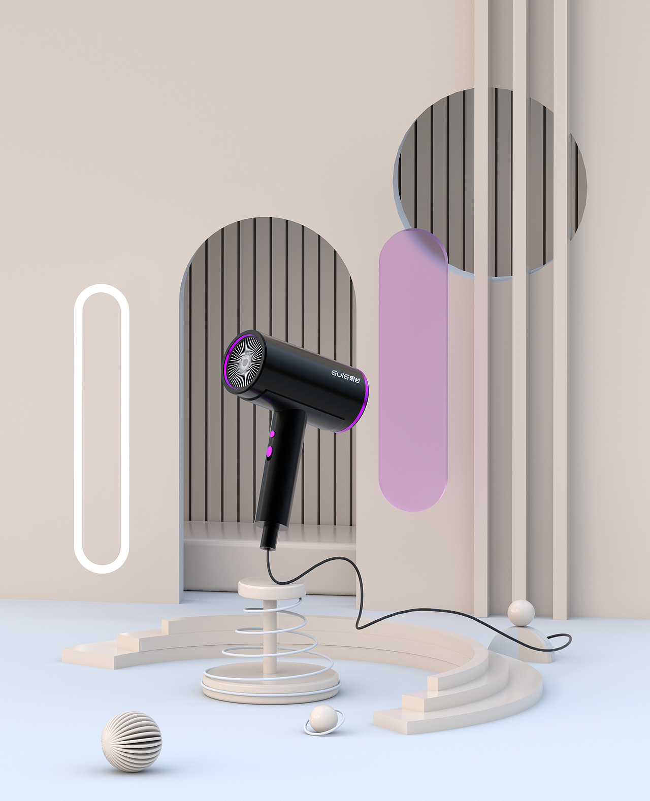 C4D项目建模产品-湿纸巾的建模，吹风机建模（图ZMzgyMDkwOTQ0） - 产品 - 站酷设计师中江举帆原创素材 - 站酷ZCOOL