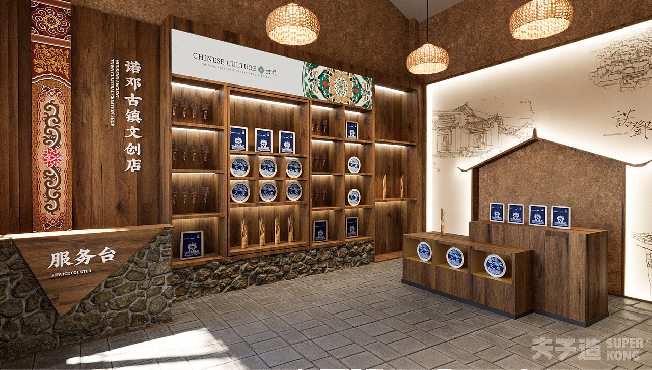 诺邓古镇文化陈列展厅