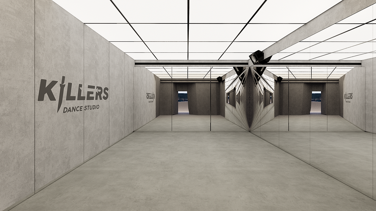 Killers舞蹈工作室-巨石 广州/King design(图ZMzgyMDk2NzU2) - 商业空间设计 - 站酷设计师KING空间设计原创素材 - 站酷ZCOOL