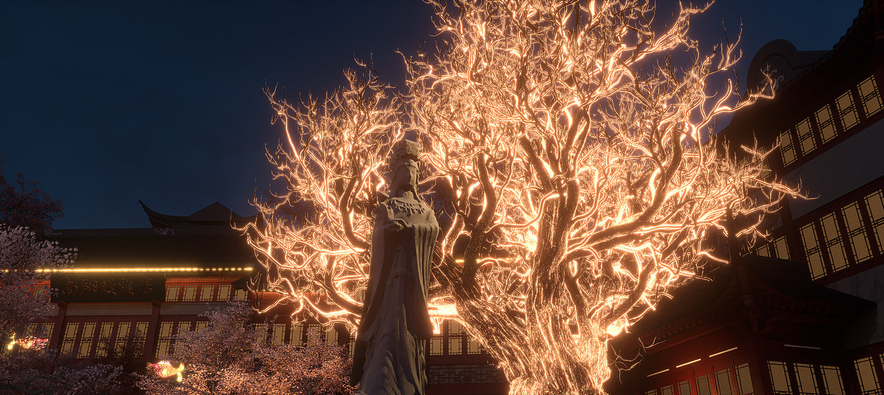 ue5-上海豫园虚拟场景