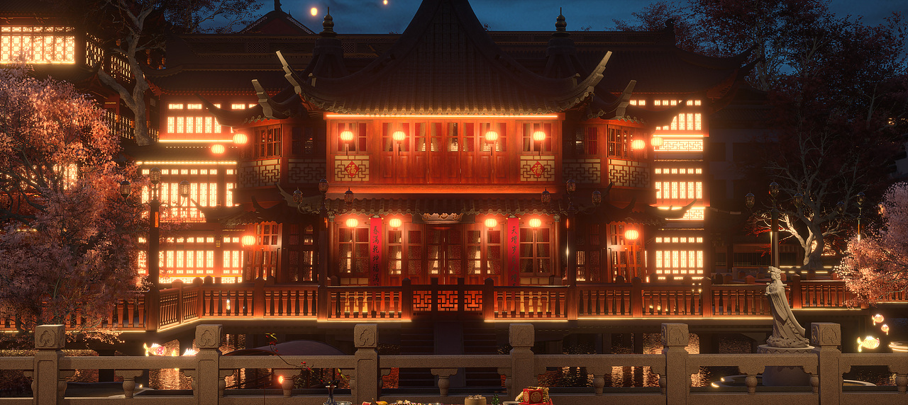 ue5-上海豫园虚拟场景