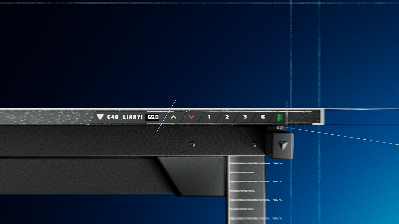 C4D暗黑电竞桌广告(临摹)