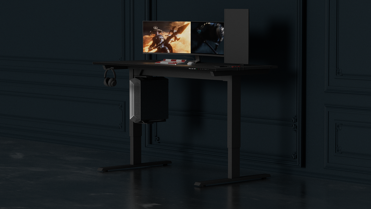 C4D暗黑电竞桌广告(临摹)