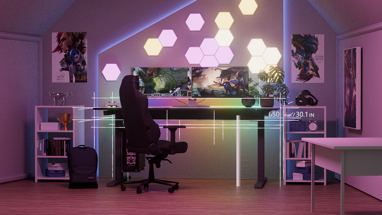 C4D暗黑电竞桌广告(临摹)