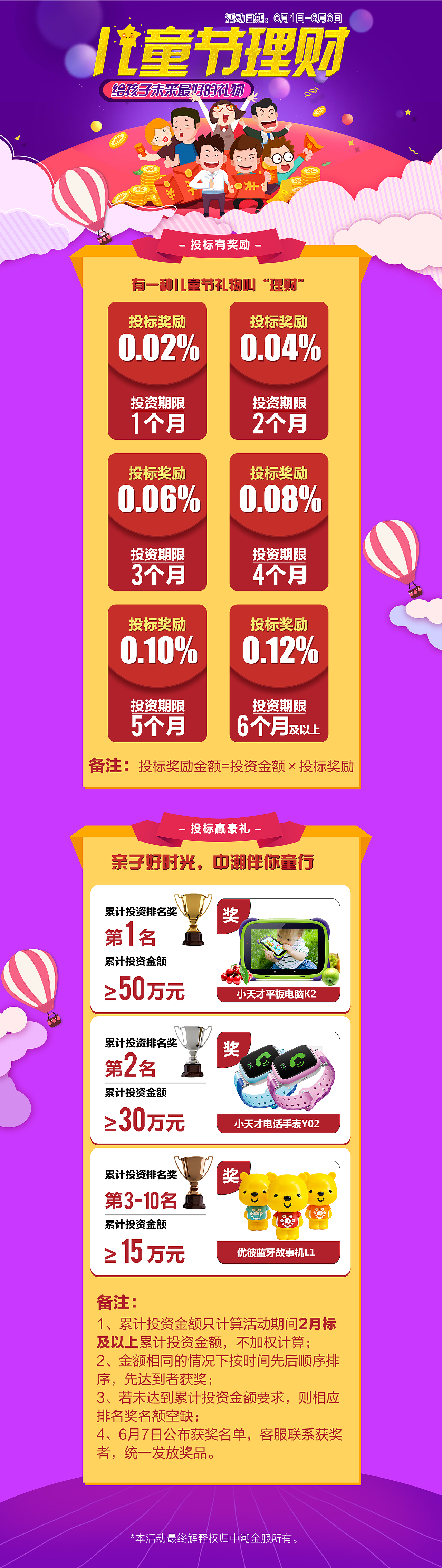 金融财务平台门户网站企业官网海报活动页