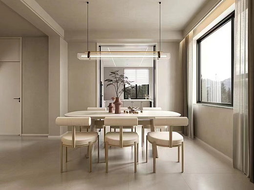 温馨与和谐并存,奶油风别墅的生活艺术