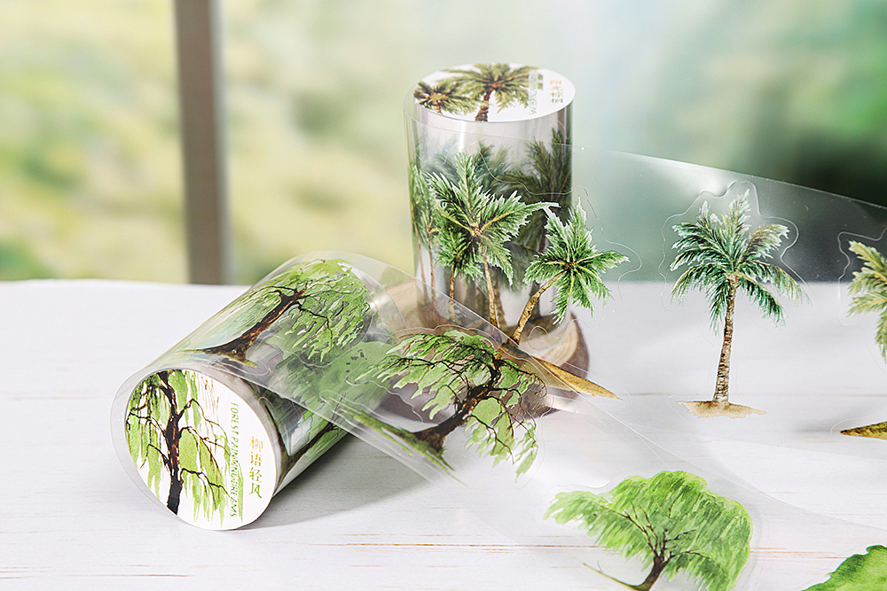 《树林绘梦》系列树木模切胶带