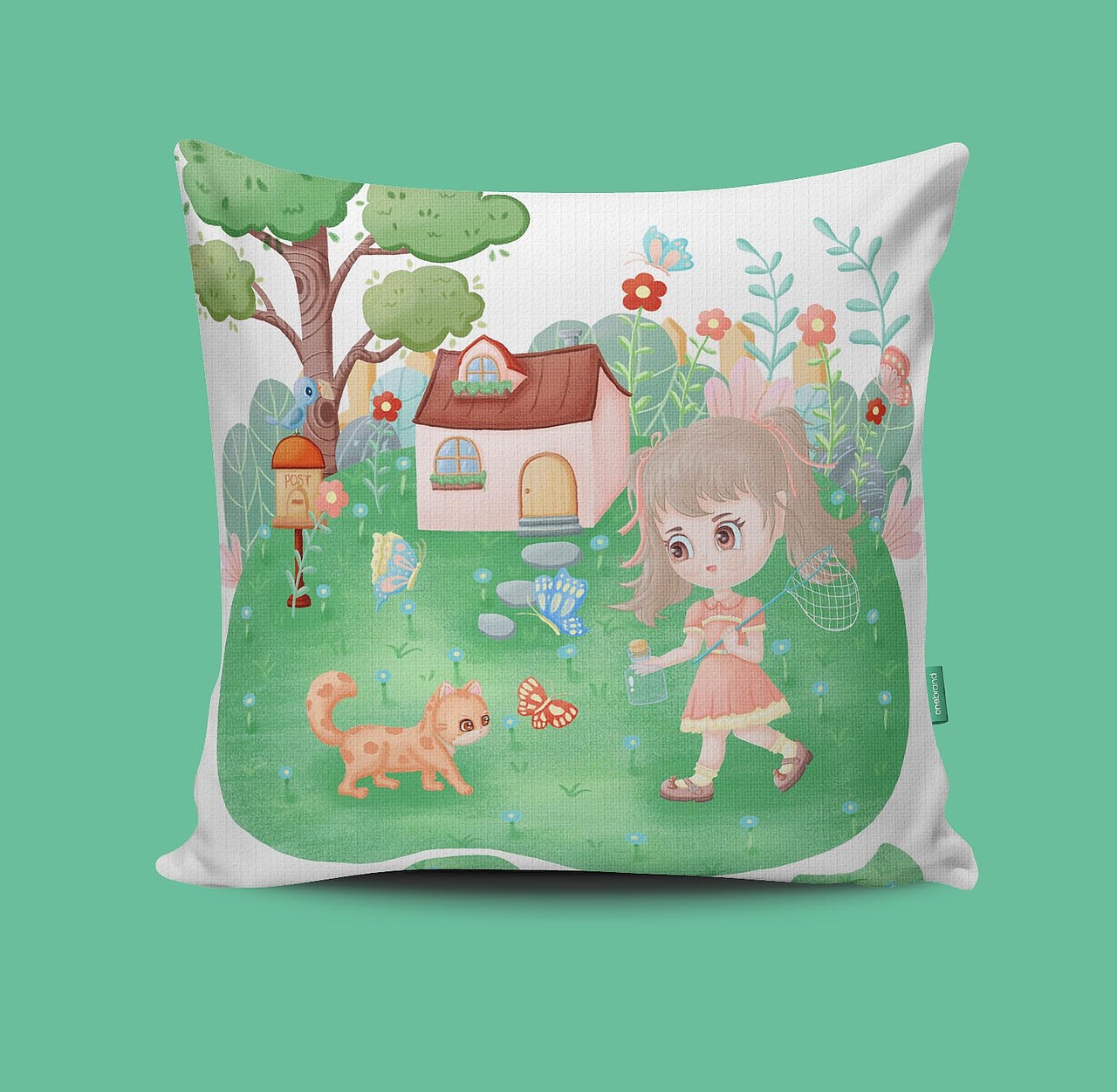 绘本插画-女孩午后童话