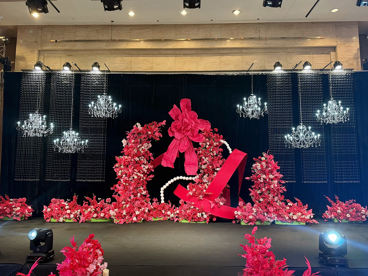 韩式玫红色婚礼（图ZMzgyMTIyNzc2） - 舞台美术 - 站酷设计师_画画的Baby原创素材 - 站酷ZCOOL