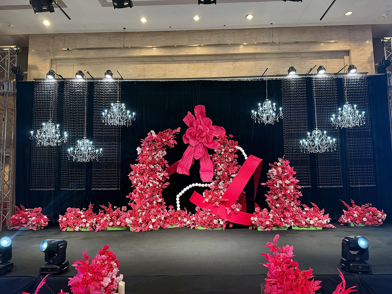 韩式玫红色婚礼（图ZMzgyMTIyNzQ0） - 舞台美术 - 站酷设计师_画画的Baby原创素材 - 站酷ZCOOL