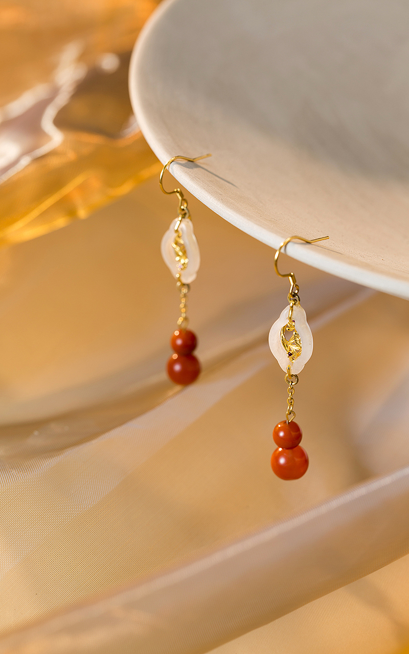 若在江南-和田玉耳环