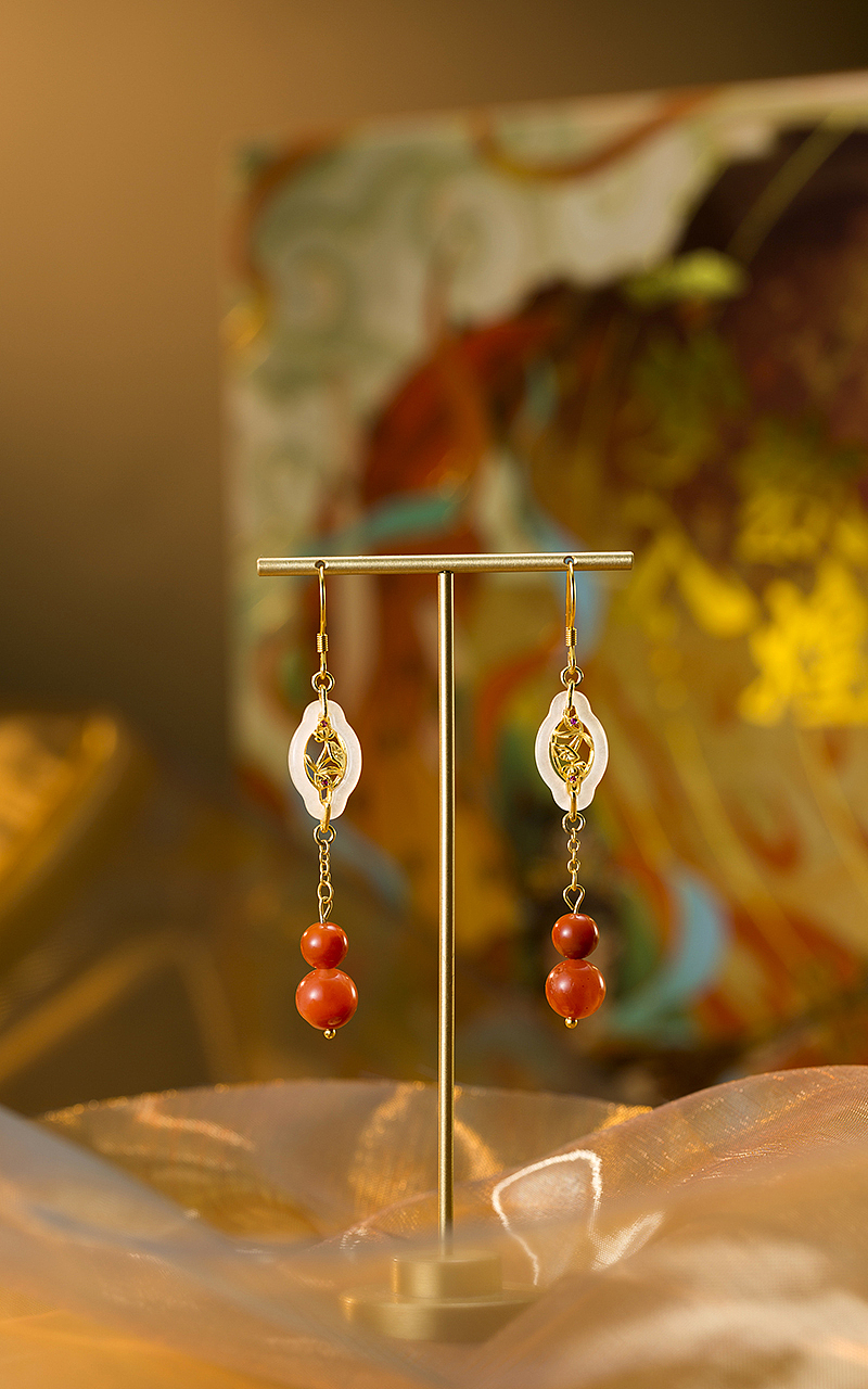 若在江南-和田玉耳环