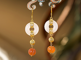 若在江南-和田玉耳环