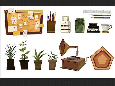 临摹插画作品@SUMMER I LADY夏末插画