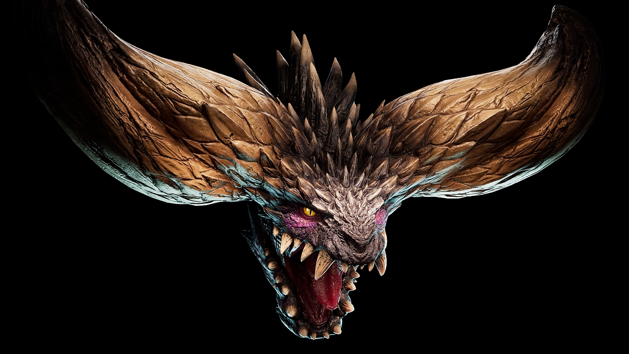 【怪猎】灭尽龙 断头雕塑 次时代模型全流程（图ZMzgyMTQ0Nzky） - 人物/生物 - 站酷设计师乱拂原创素材 - 站酷ZCOOL