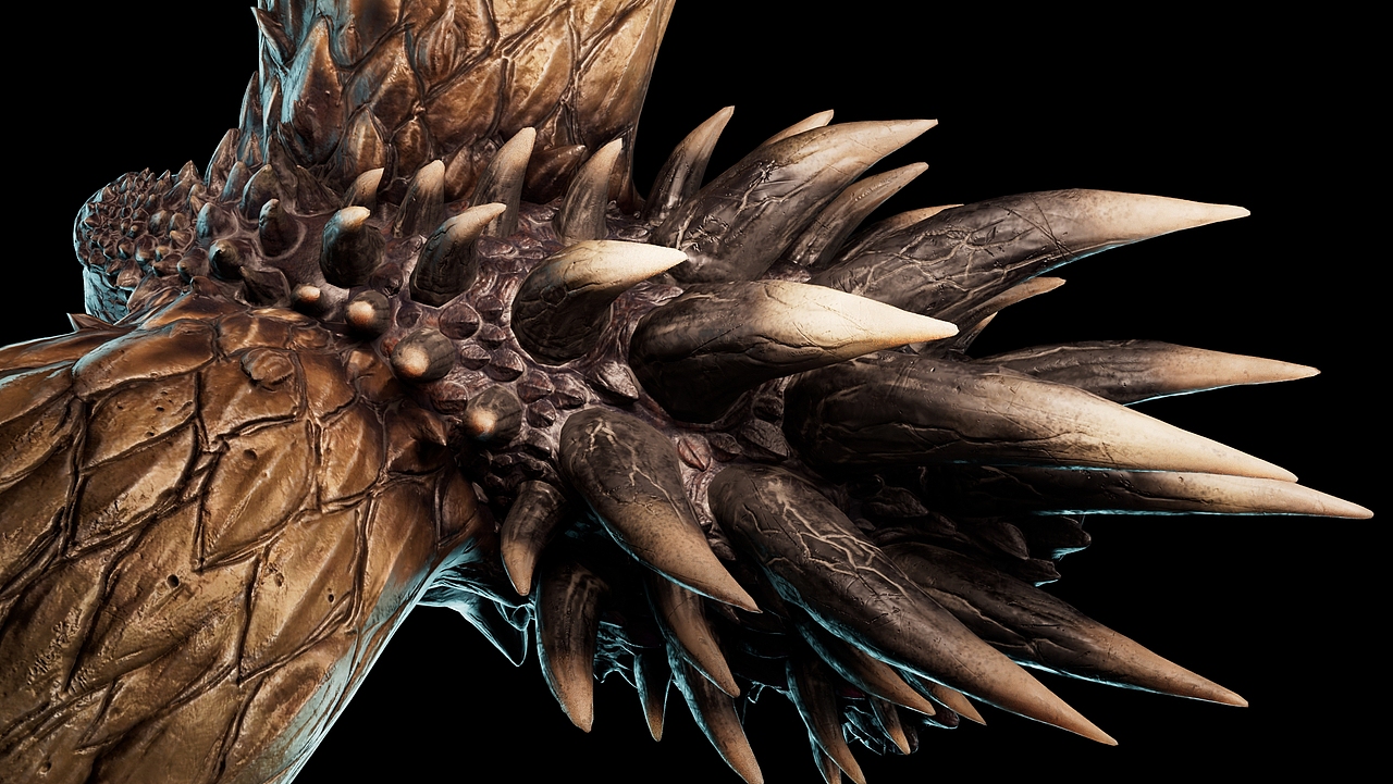 【怪猎】灭尽龙 断头雕塑 次时代模型全流程（图ZMzgyMTQ0ODEy） - 人物/生物 - 站酷设计师乱拂原创素材 - 站酷ZCOOL