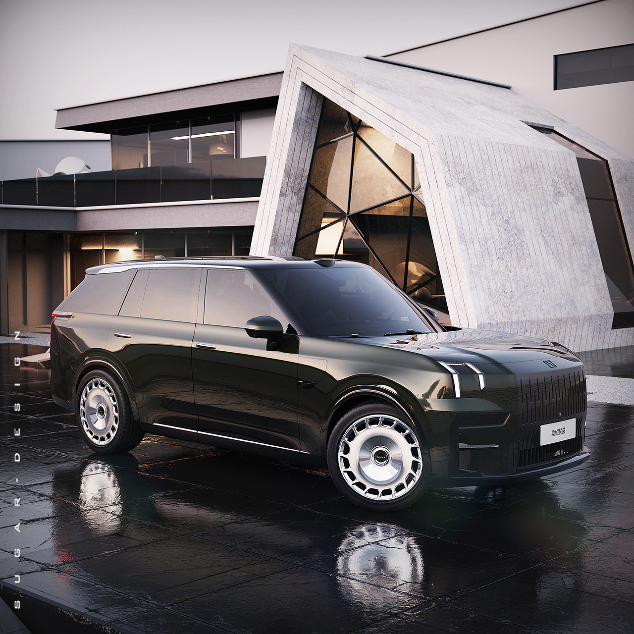 杭州湾揽胜！极氪009 SUV新车预览！（图ZMzgyMTU2MjMy） - 交通工具 - 站酷设计师sugarchow原创素材 - 站酷ZCOOL