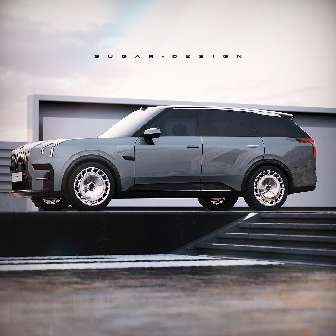 杭州湾揽胜！极氪009 SUV新车预览！（图ZMzgyMTU2MjQ0） - 交通工具 - 站酷设计师sugarchow原创素材 - 站酷ZCOOL