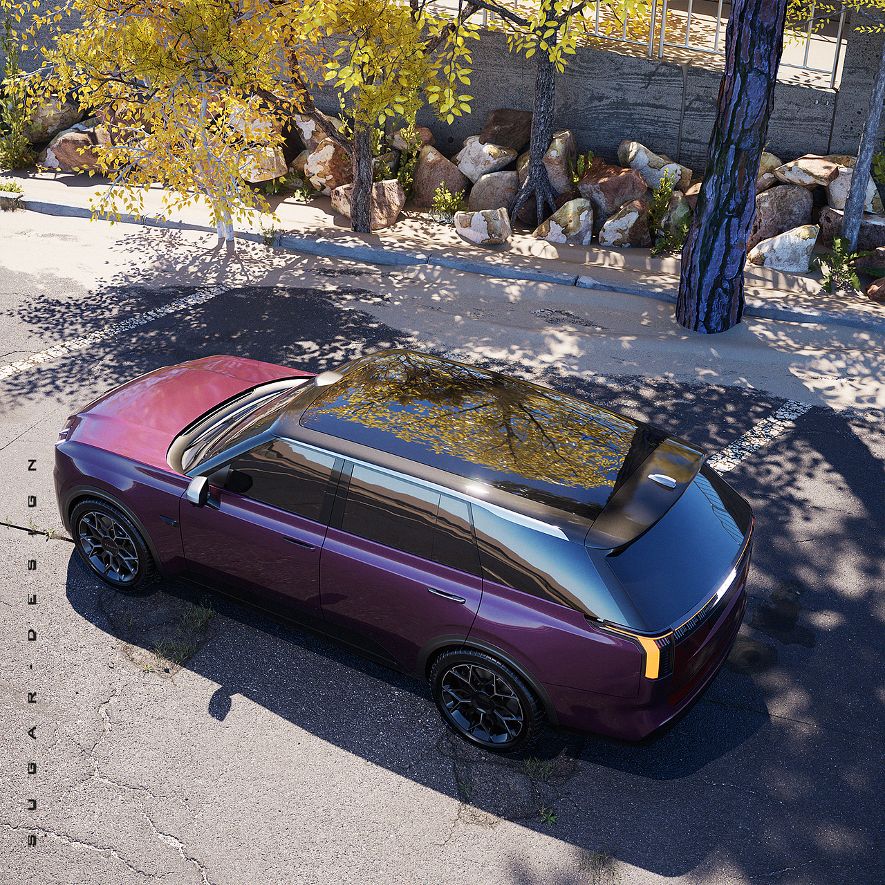 杭州湾揽胜！极氪009 SUV新车预览！（图ZMzgyMTU2OTE2） - 交通工具 - 站酷设计师sugarchow原创素材 - 站酷ZCOOL