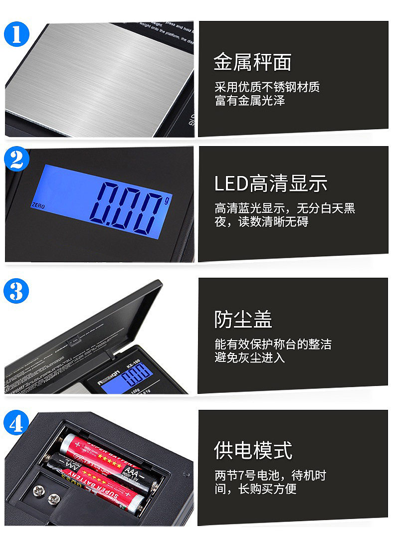 带包装的电子秤详情页排版展示