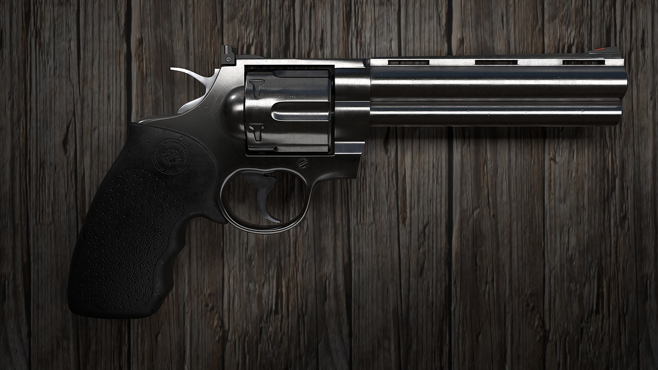 写实_左轮手枪_硬表面枪械_colt python.357（图ZMzgyMTY4MTg4） - 机械/交通 - 站酷设计师毛小花的贴身保镖原创素材 - 站酷ZCOOL