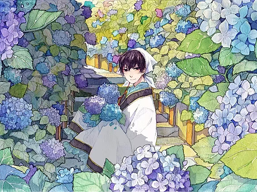 捧花男孩