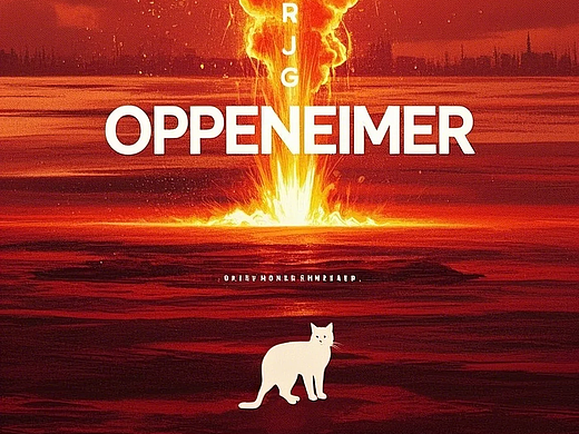奥本海默海报，但是猫猫