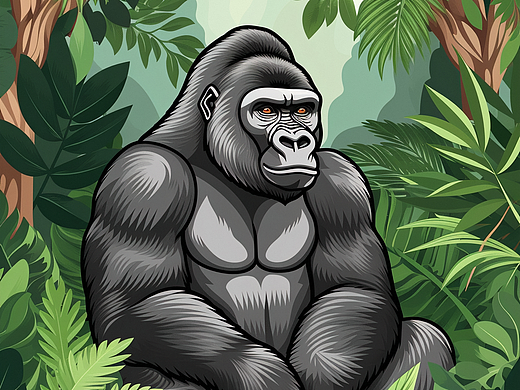 森林里的黑猩猩