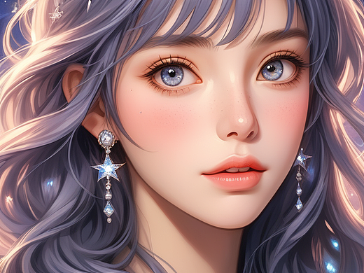 星空美少女日系漫画