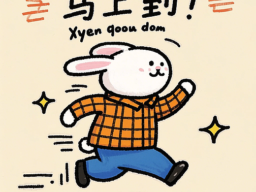 萌兔表情包 上班系列