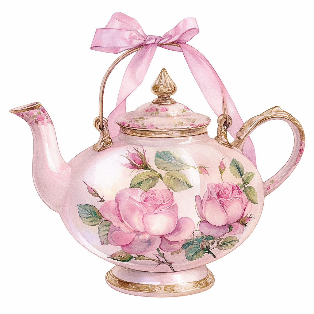 复古粉色蝴蝶结茶壶插画素材（图ZMzgyMTg0NDQ0） - 商业插画 - 站酷设计师阿柴柴柴99999原创素材 - 站酷ZCOOL