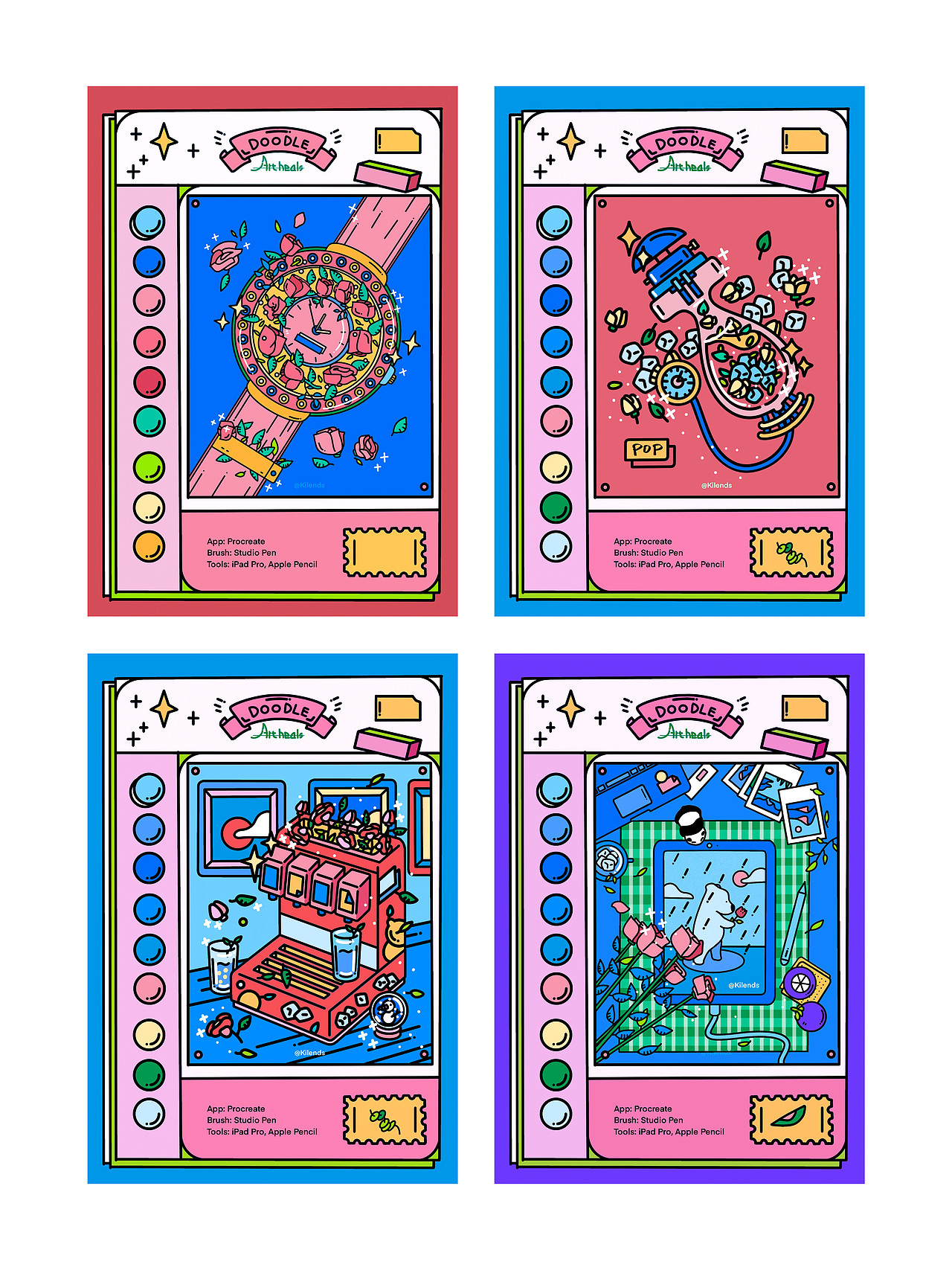 POP ART | 让人心动的小物件（第二弹）（图ZMzgyMjAzMDAw） - 新锐潮流插画 - 站酷设计师Kilends原创素材 - 站酷ZCOOL