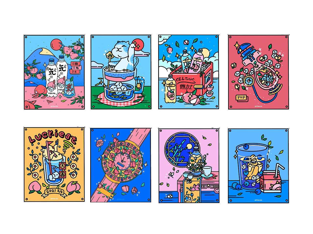 POP ART | 让人心动的小物件（第二弹）（图ZMzgyMjA0MTEy） - 新锐潮流插画 - 站酷设计师Kilends原创素材 - 站酷ZCOOL