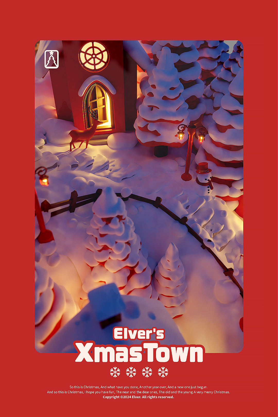 [Blender]梦见Christmas Town🎄☃️🦌（图ZMzgyMjA2Nzcy） - 创作习作 - 站酷设计师Aaron_Elver原创素材 - 站酷ZCOOL