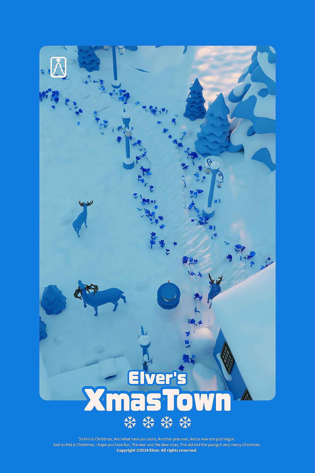 [Blender]梦见Christmas Town🎄☃️🦌（图ZMzgyMjA2ODEy） - 创作习作 - 站酷设计师Aaron_Elver原创素材 - 站酷ZCOOL
