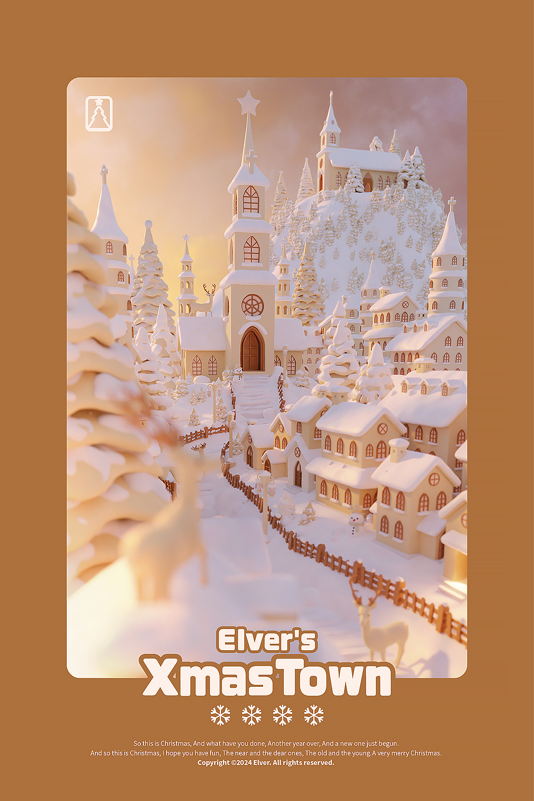 [Blender]梦见Christmas Town🎄☃️🦌（图ZMzgyMjA2ODI4） - 创作习作 - 站酷设计师Aaron_Elver原创素材 - 站酷ZCOOL