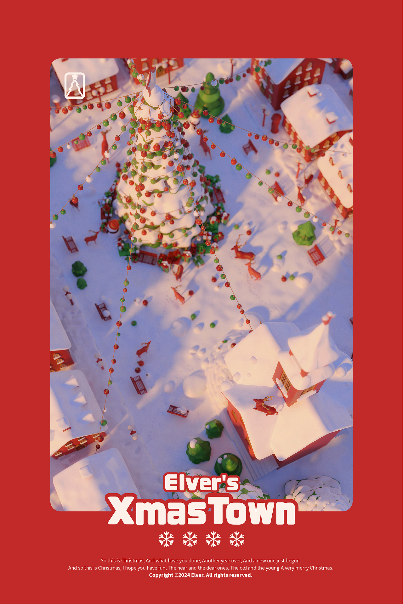 [Blender]梦见Christmas Town🎄☃️🦌（图ZMzgyMjA2OTQw） - 创作习作 - 站酷设计师Aaron_Elver原创素材 - 站酷ZCOOL