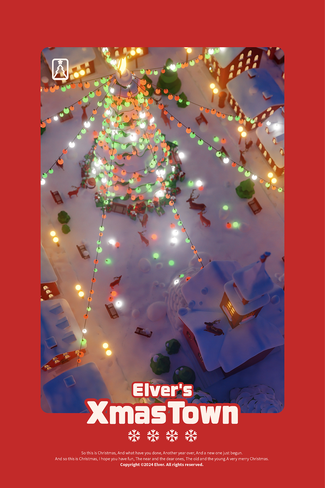 [Blender]梦见Christmas Town🎄☃️🦌（图ZMzgyMjA2OTYw） - 创作习作 - 站酷设计师Aaron_Elver原创素材 - 站酷ZCOOL