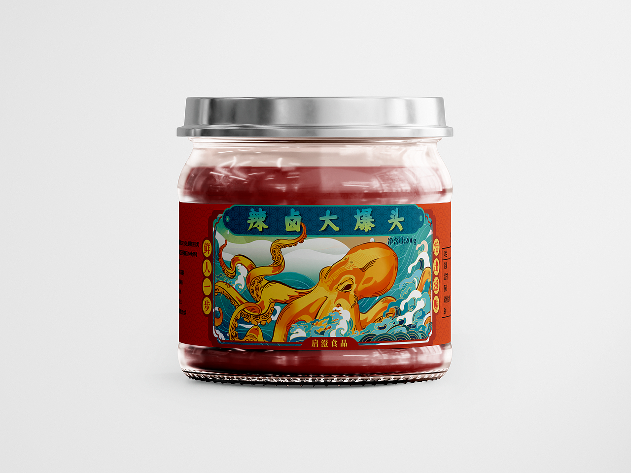 海鲜酱料包装设计