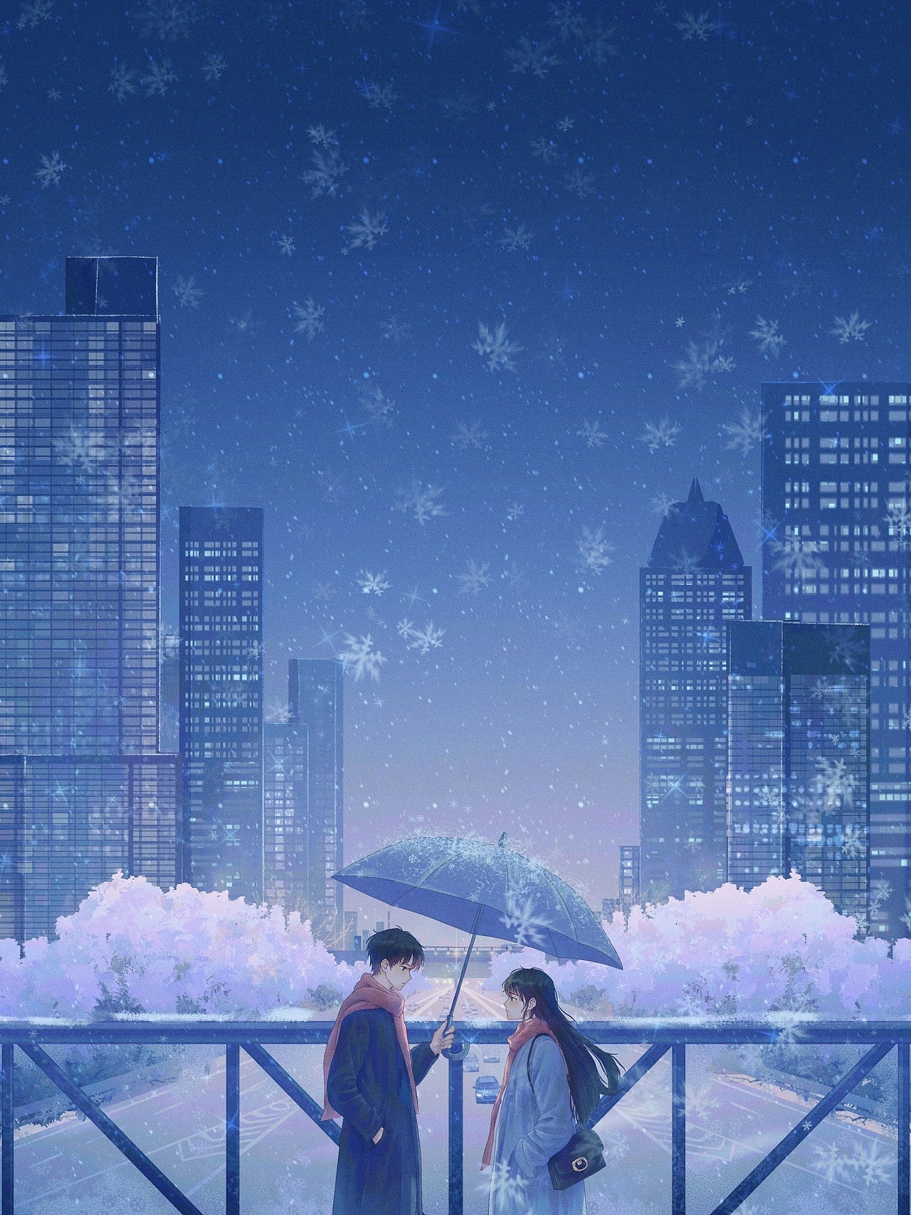 初雪好像是上天落下的惊喜（图ZMzgyMjI2NjEy） - 商业插画 - 站酷设计师木鱼星H原创素材 - 站酷ZCOOL