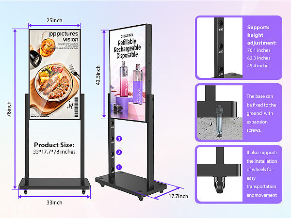 49寸黑色橱窗亚马逊套图 600x450 