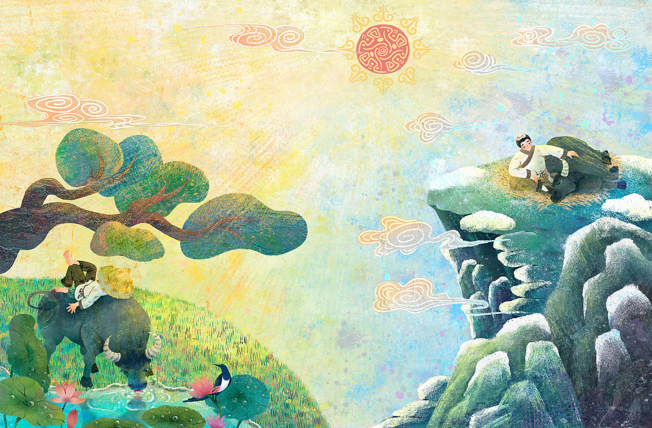 已出版《牛郎织女》绘本