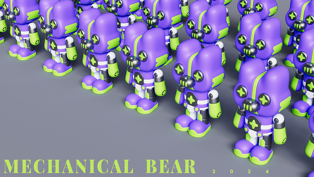 机械熊IP形象设计