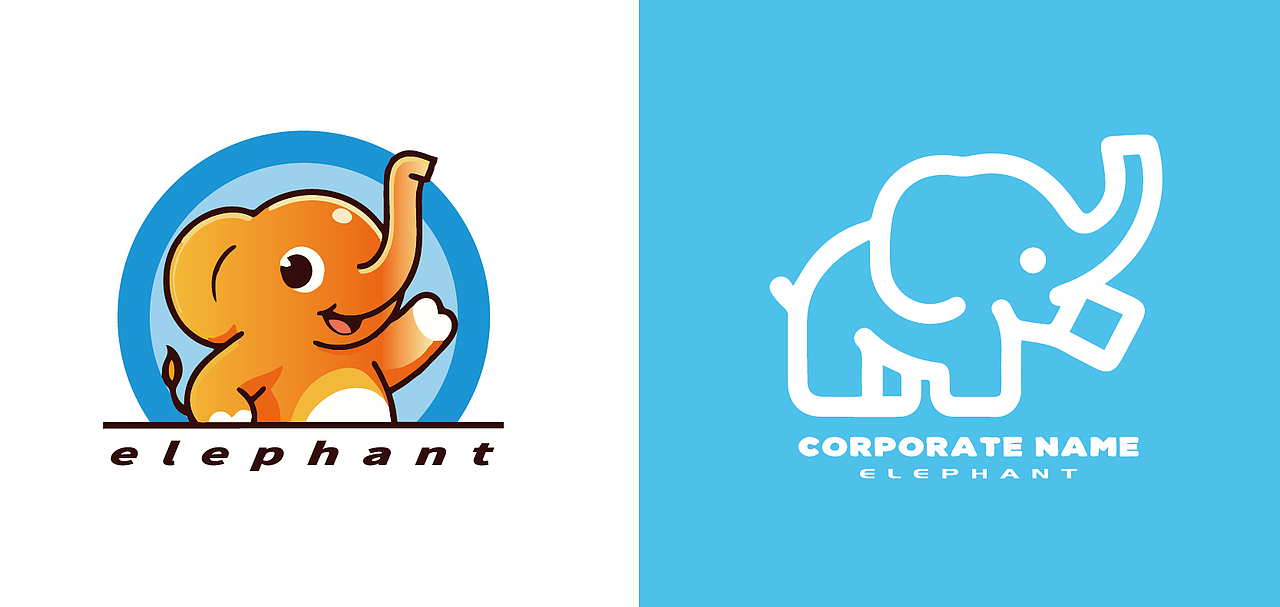 心梦的象象小窝 | 小象LOGO设计（图ZMzgyMjc1ODA4） - Logo - 站酷设计师心梦创意原创素材 - 站酷ZCOOL